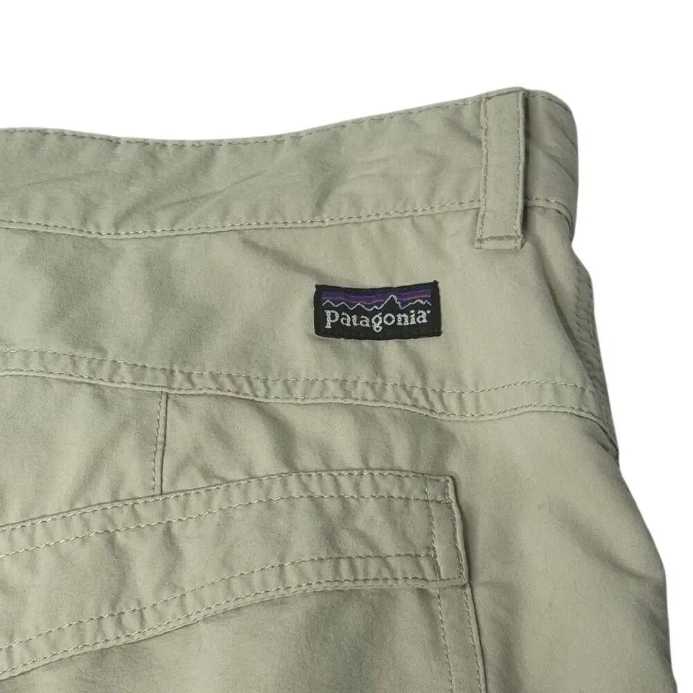 Patagonia khaki lightweight quick dry hiking shorts size 35 - Picture 5 of 12
